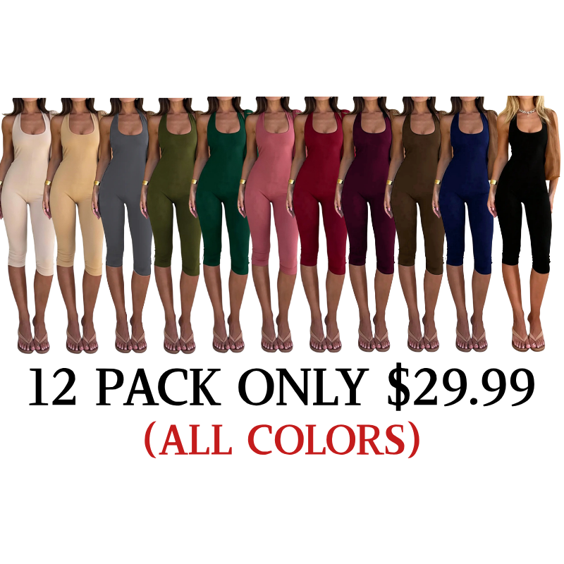 Casual Comfy Sleeveless Halter neck Skinny Fit Jumpsuits