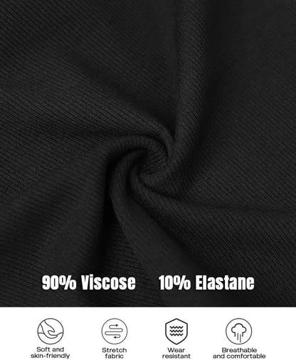 💥Round Neck Built-in Bra Ribbed Tank Top