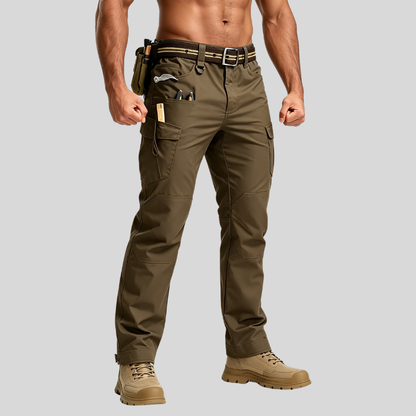 Men's Tactical Work Lightweight Multi-Pocket Water Resistant Cargo Pants