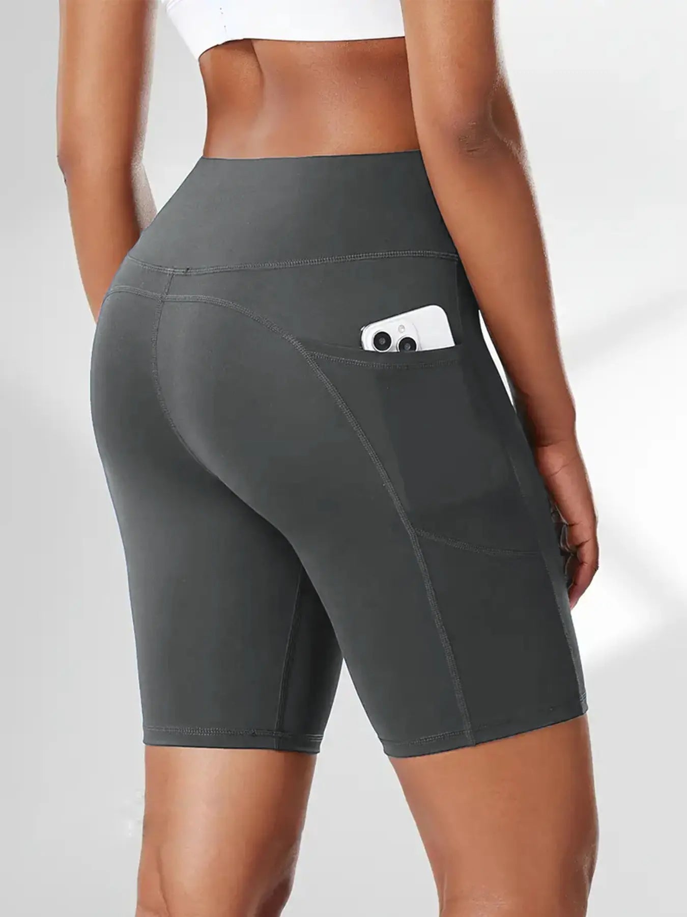 High Waist Athletic Yoga Shorts