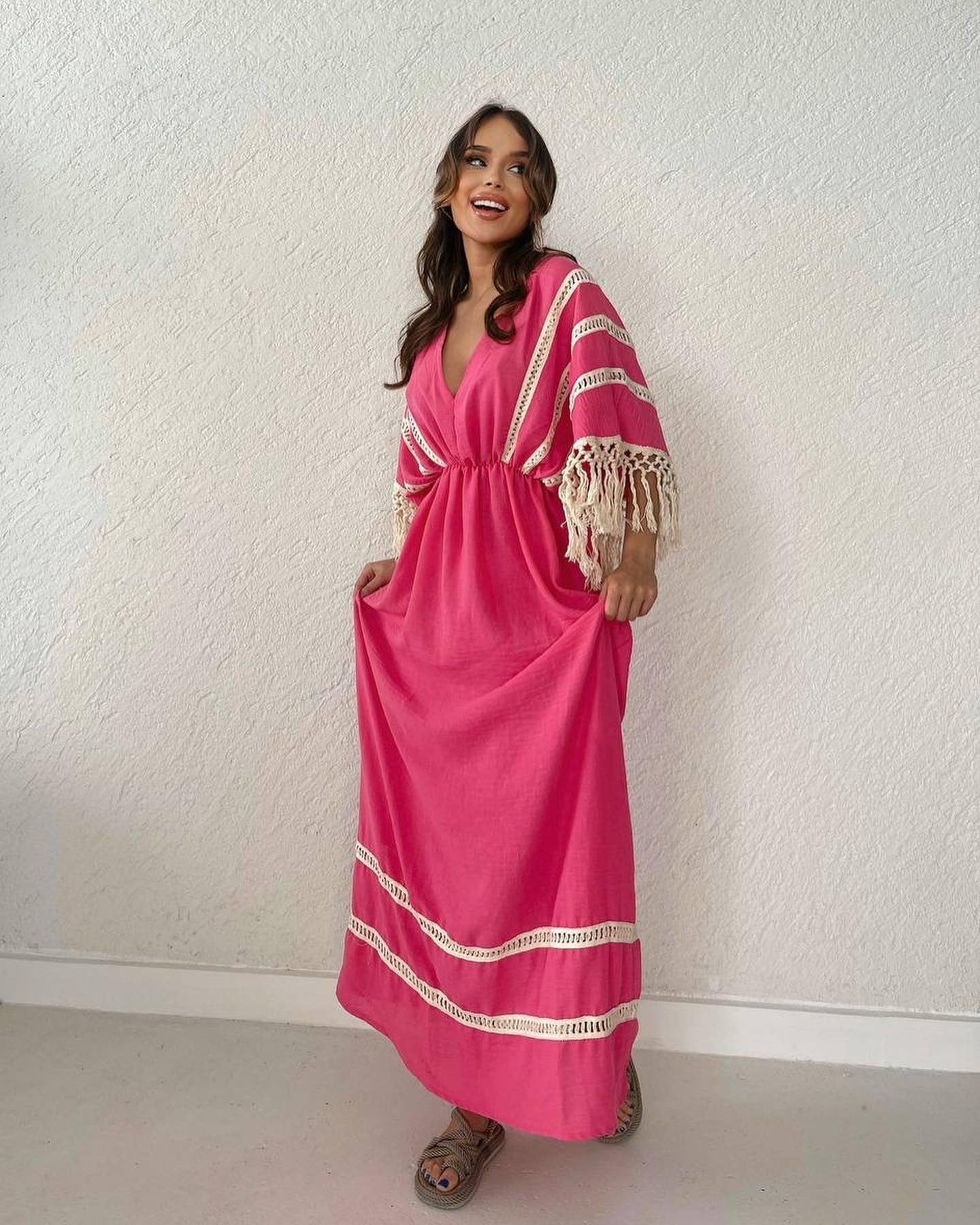 2025 Viral 🔥  V-Neck Comfortable Casual Dress