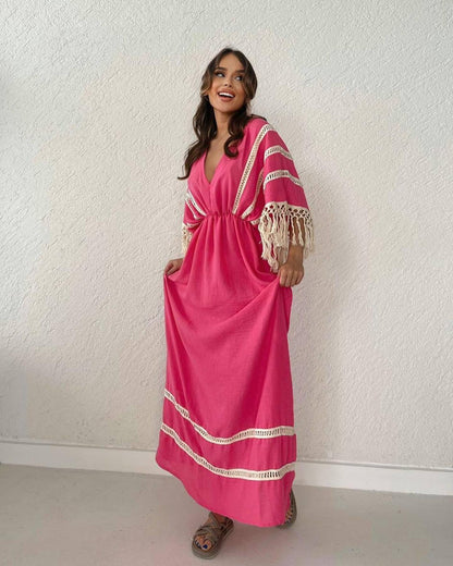 2025 Viral 🔥  V-Neck Comfortable Casual Dress