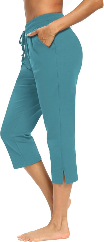 Summer Loose Jogger Capris with Pockets