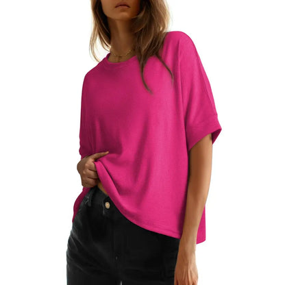 🔥 Stock up Dokotoo Women's Tops for Women 2026 Loose Oversized Basic Tee Comfortable Soft Fabric Flattering Fit Womenswear