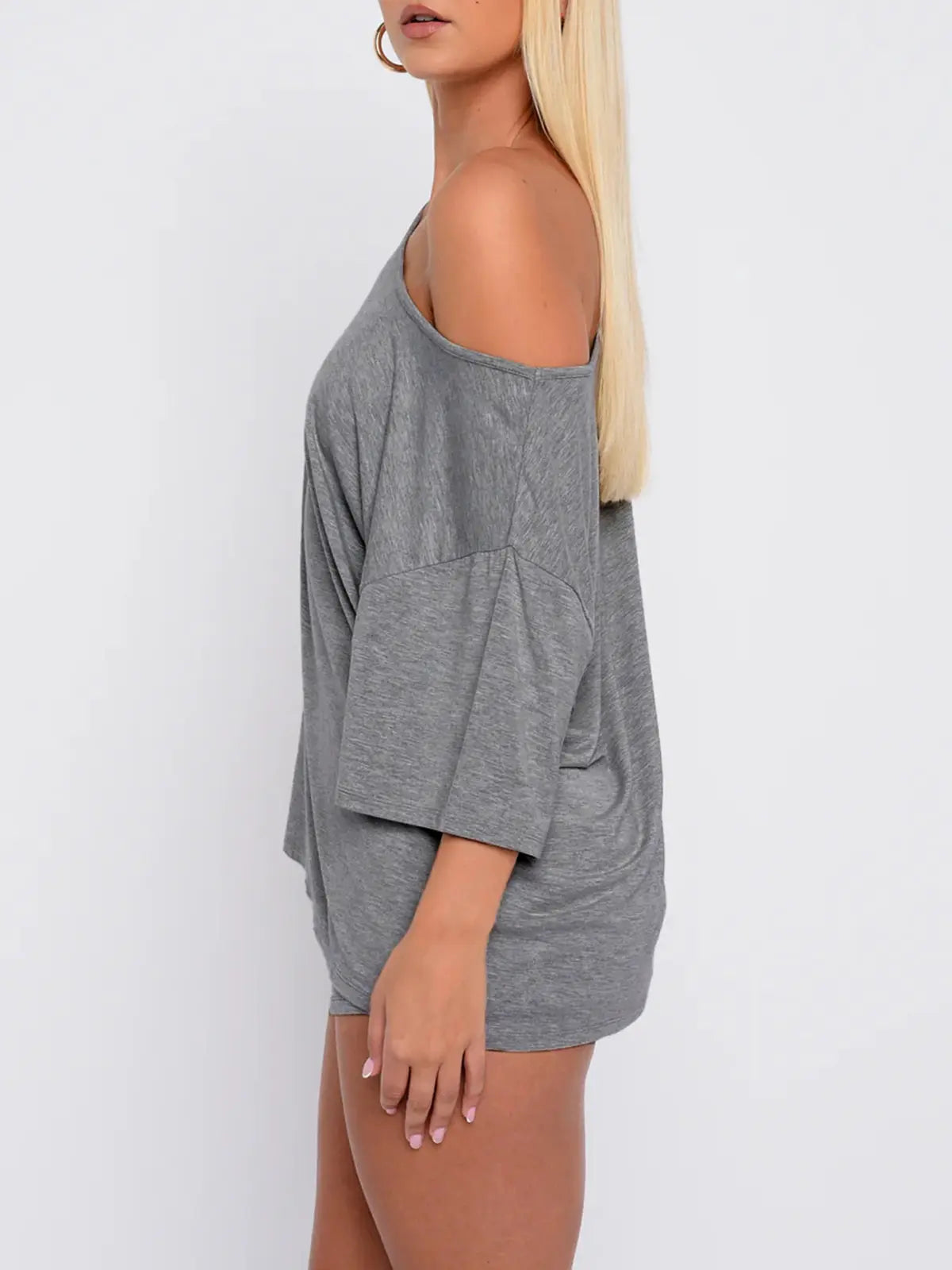Women’s Casual Two Piece Lounge Set Off Shoulder Top