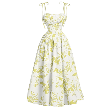 Women's Casual Floral Sleeveless Summer Dress