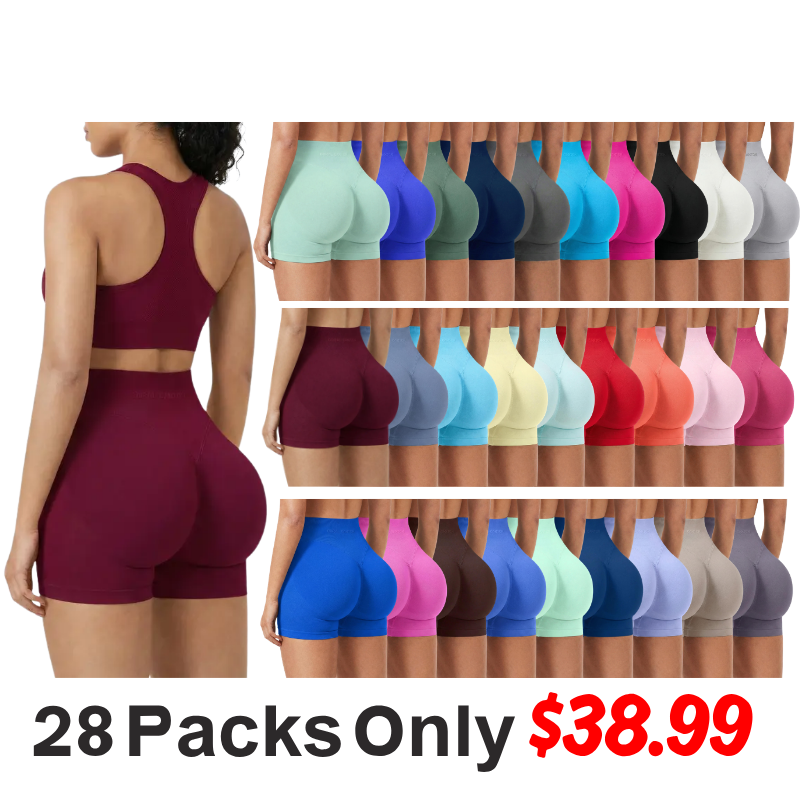🔥Factory Promotion🔥High Waistband Butt Lifting Summer Vibes Sports Shorts