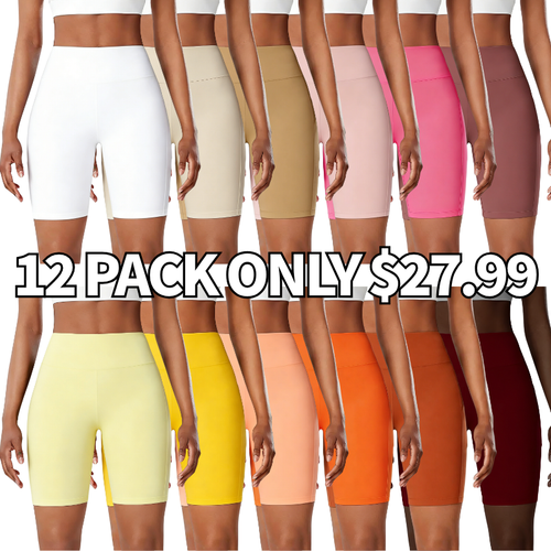 High Waist Athletic Yoga Shorts