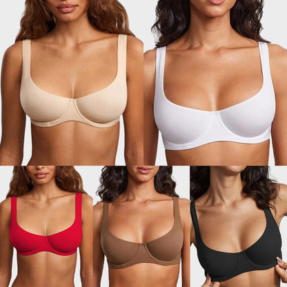 Last day of promotion 🔥🔥 Underwire Support Seamless Unlined Balconette Bra