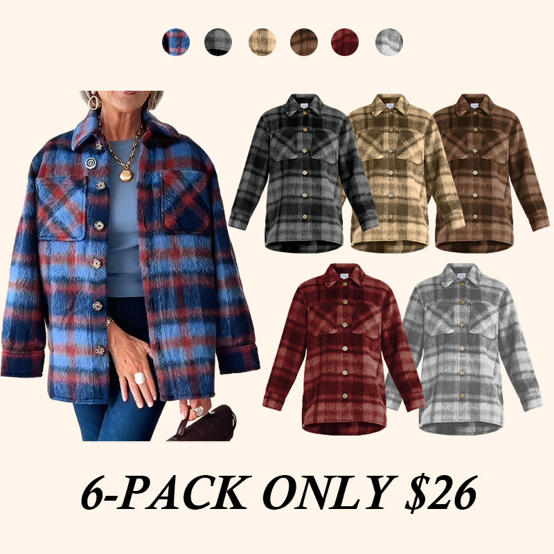 👚 Women's Plaid Jacket – Only $29!