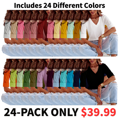 Women's Plus Size Solid Basic Top