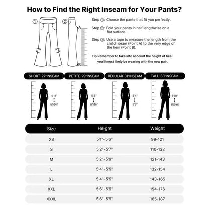 💘 Valentine’s Day Sale 💘Women’s High-Waist Wide Leg Pants – Business Casual Yoga Dress Pants with Pockets