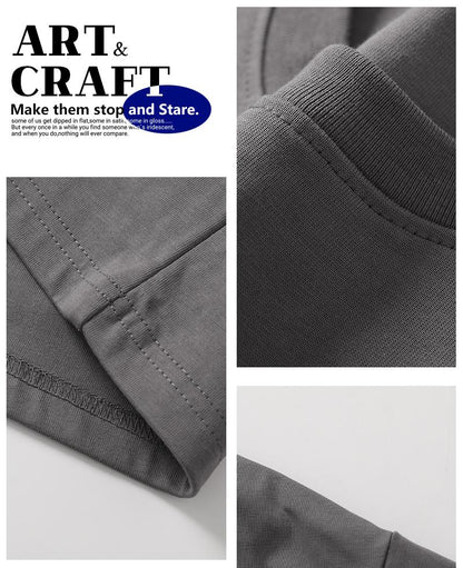 100% Cotton Crew Neck T-Shirts Set