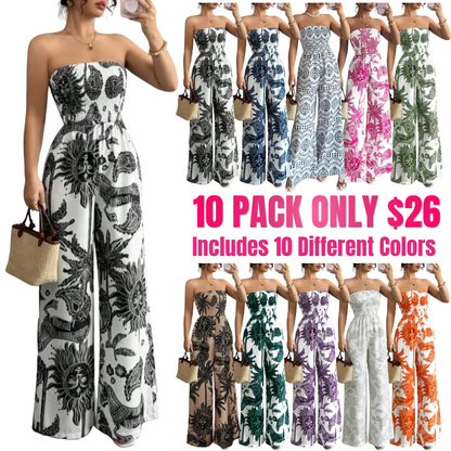 Women's Woven Fabric Casual Fitted Jumpsuit