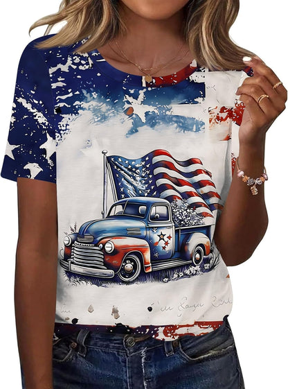 Women's American Patriotic Shirt XS-5XL