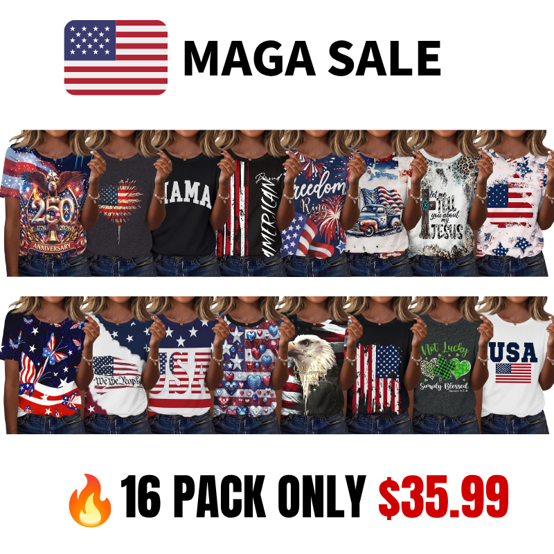 Women's American Patriotic Shirt XS-5XL