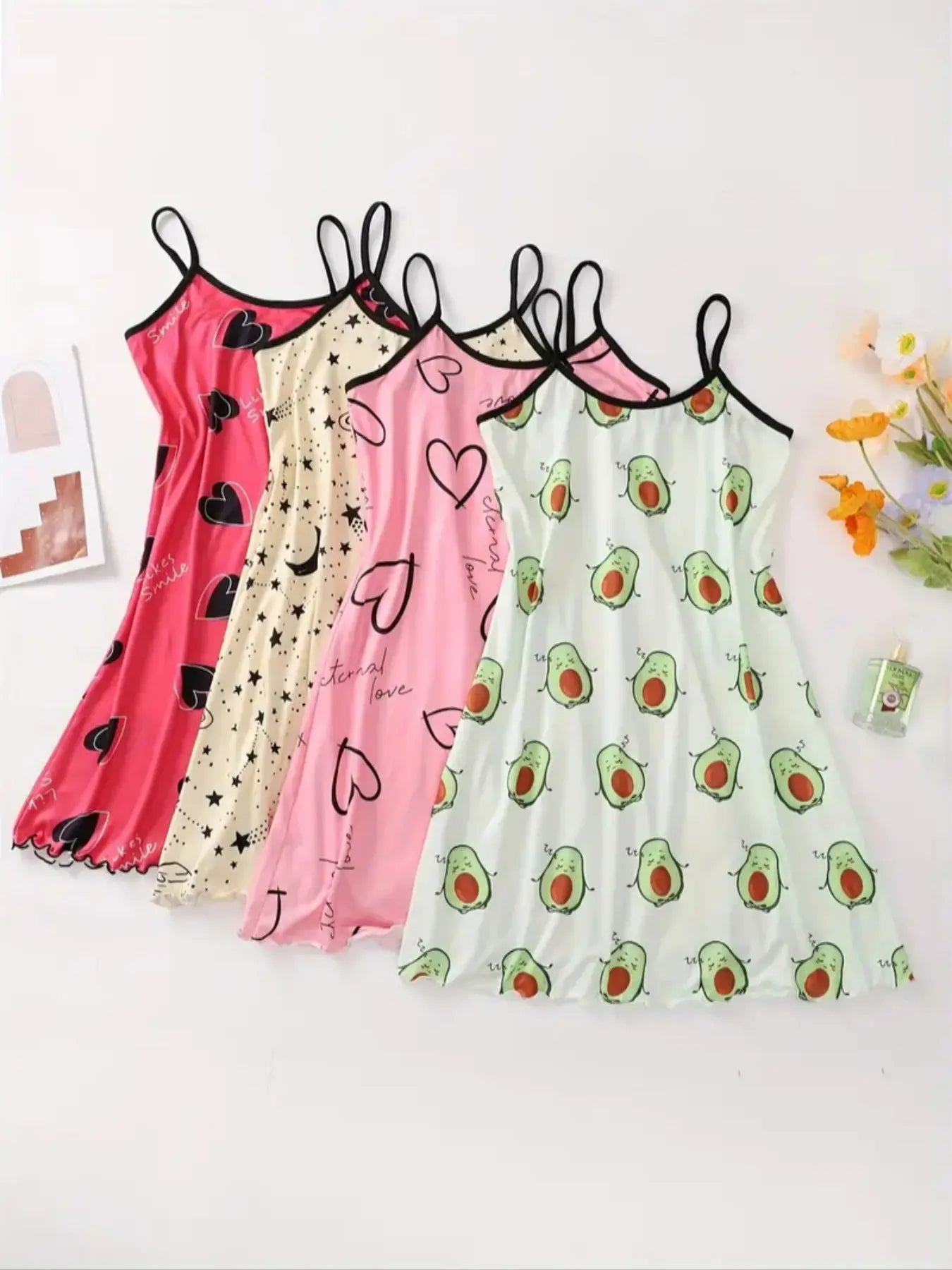 All Over Print Sleeveless Cami Nightdress