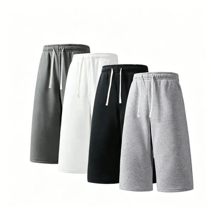Men's Solid Pocket Lightweight Breathable Casual Workout Shorts