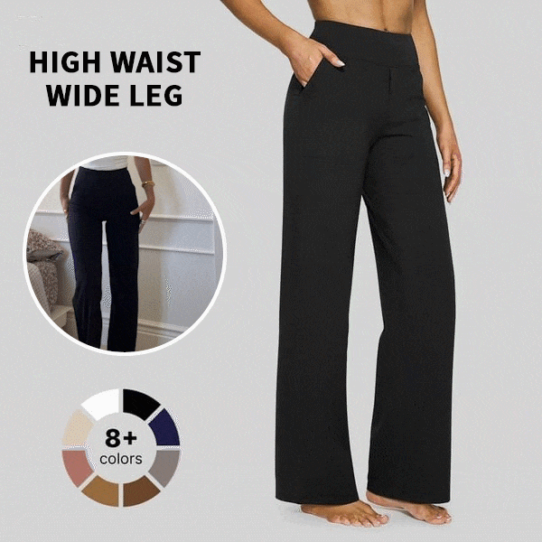 Last day's discount  --  Loose High-Waist Business Casual Pants Yoga Pants