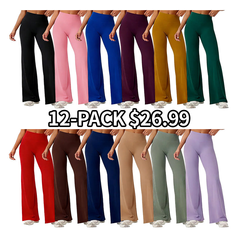🔥 Women's High-Waist No-Front-Seam Tummy Control Sculpting Pants