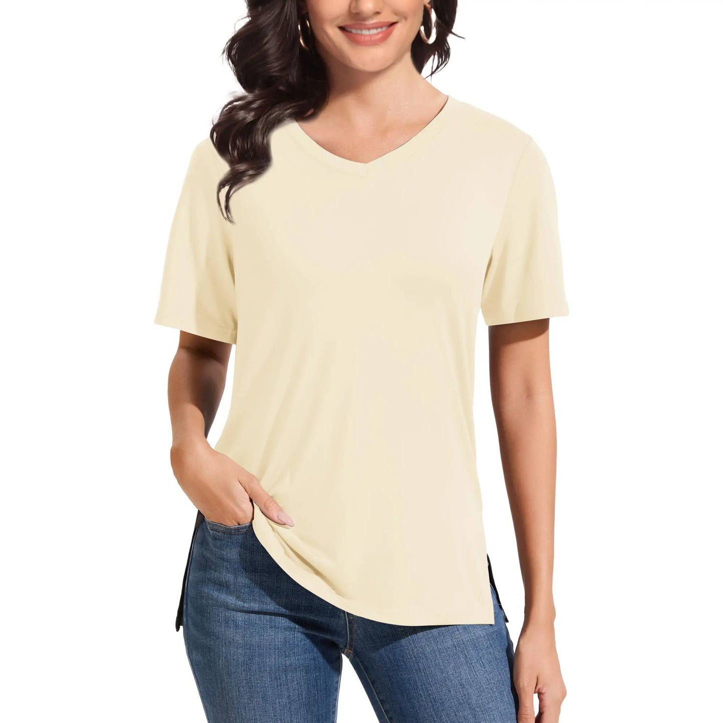 1/3 Pack Women's Plus Size Short/Long Sleeve T-Shirts