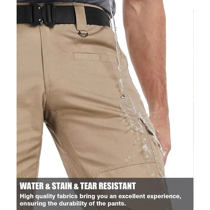 🔥Men's Ripstop Water-Resistant Cargo Pants,Ripstop Water Resistant Hiking Work Pants