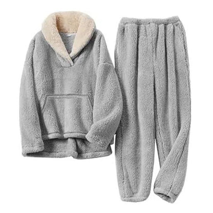 Women's Fluffy Fleece Winter Pajama Set