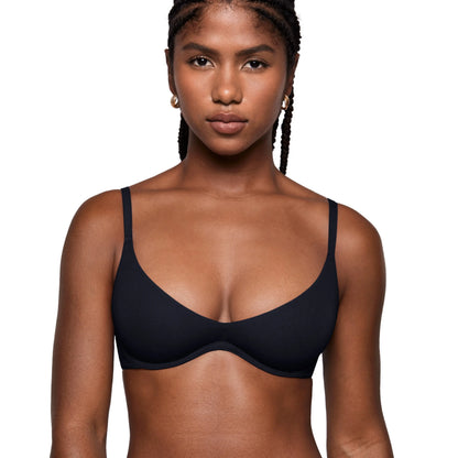 Women's Plunge Bra - Unlined Underwire Sexy Demi Balconette Bras