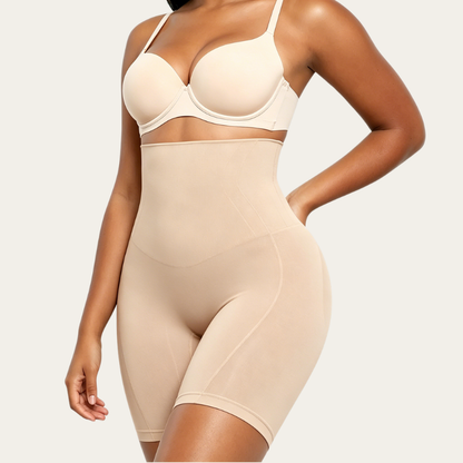 Women Seamless High Waist Sculpting Shorts Tummy & Thigh Slimming Shapewear