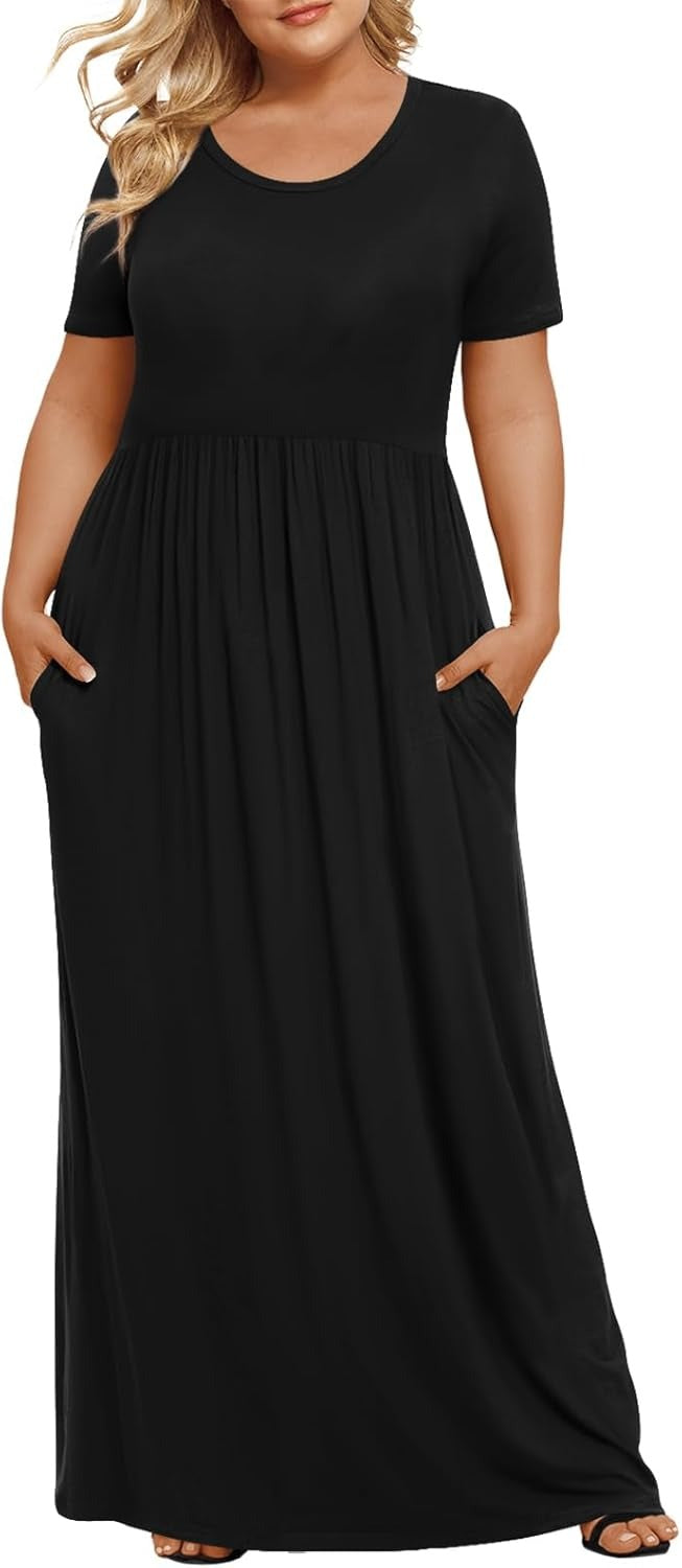 🔥Only $23.99🔥Women's Plus Size Maxi Dresses for Curvy