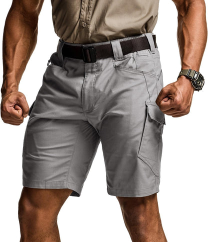 Men's Lightweight Water Resistant Golf Shorts, Stretch Tactical Work Shorts with Multi-Pocket