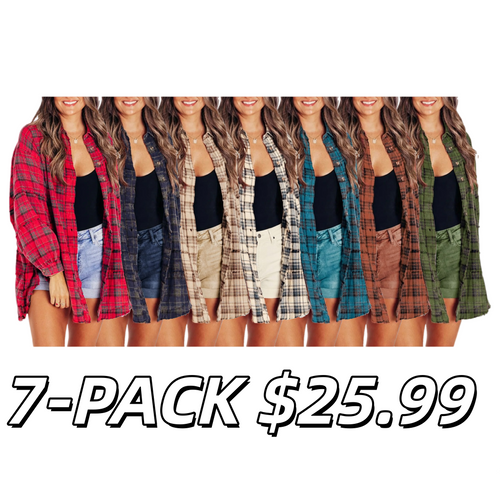 ⏰Hot Sale-Women's Seams Raw Edge Washed Oversized Shirt Jacket with Pockets 🔥New arrivals at special price🔥