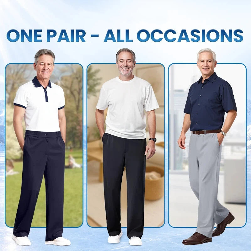 Ultra Comfort Ice Silk Flexible Casual Pants