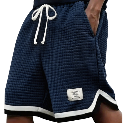 Men's Waffle Knit Casual Summer Shorts