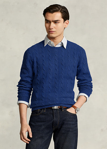👑Exclusive Authorization👑Cable-Knit Wool-Cashmere Sweater