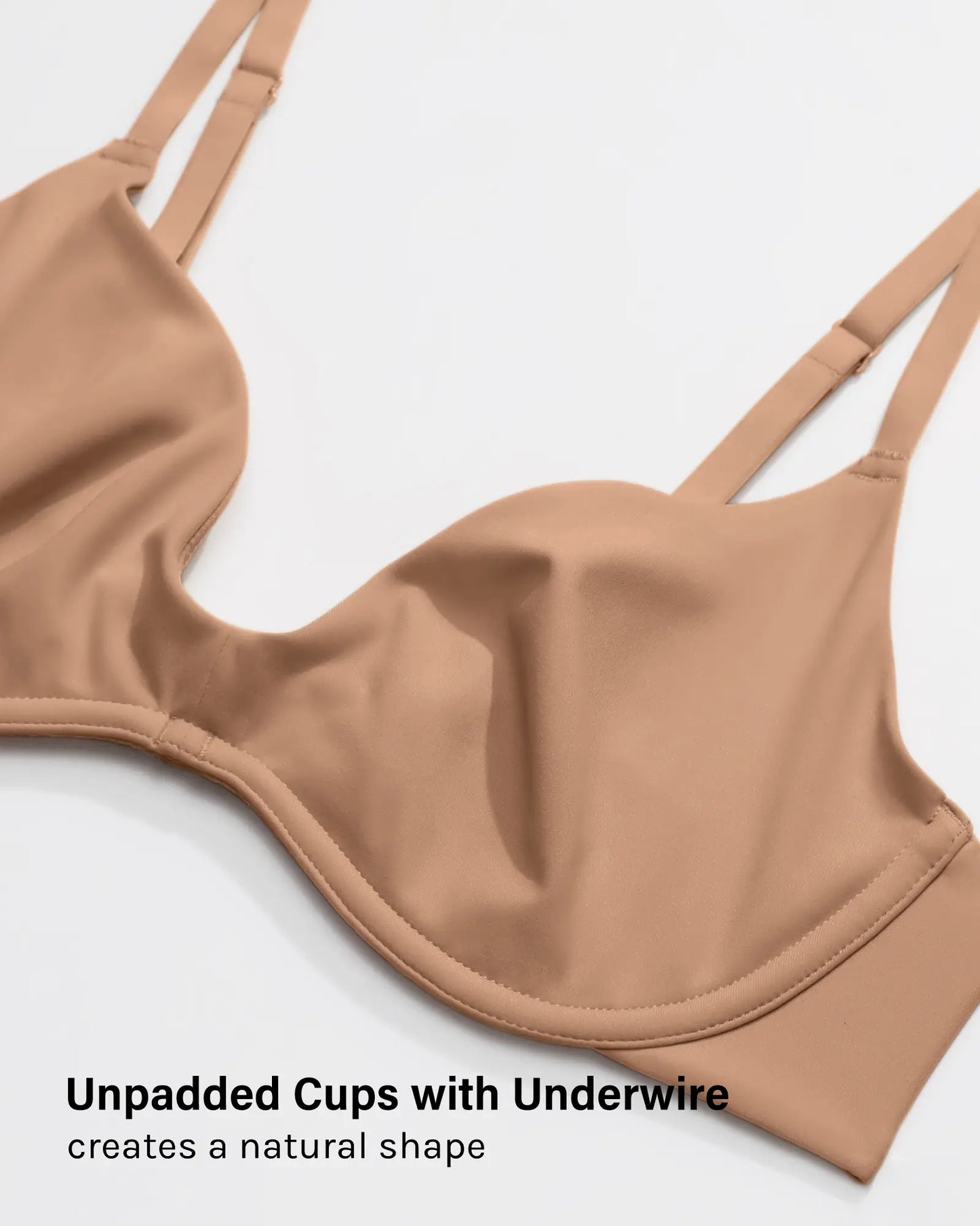 Women's Plunge Bra - Unlined Underwire Sexy Demi Balconette Bras