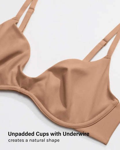 Women's Plunge Bra - Unlined Underwire Sexy Demi Balconette Bras