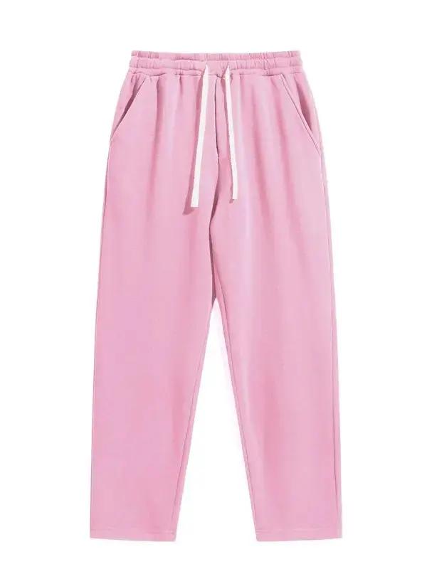 Men's Regular Fit Solid Drawstring Waist Sweatpants