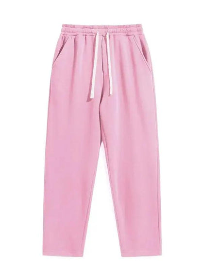 Men's Regular Fit Solid Drawstring Waist Sweatpants