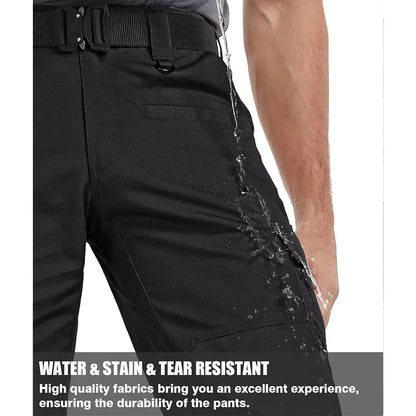 🔥Men's Ripstop Water-Resistant Cargo Pants,Ripstop Water Resistant Hiking Work Pants