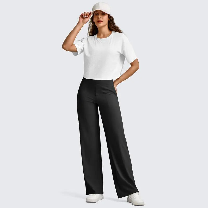 Women Wide Leg Pants with Pockets