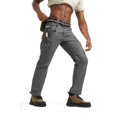 Men's Tactical Work Lightweight Multi-Pocket Water Resistant Cargo Pants