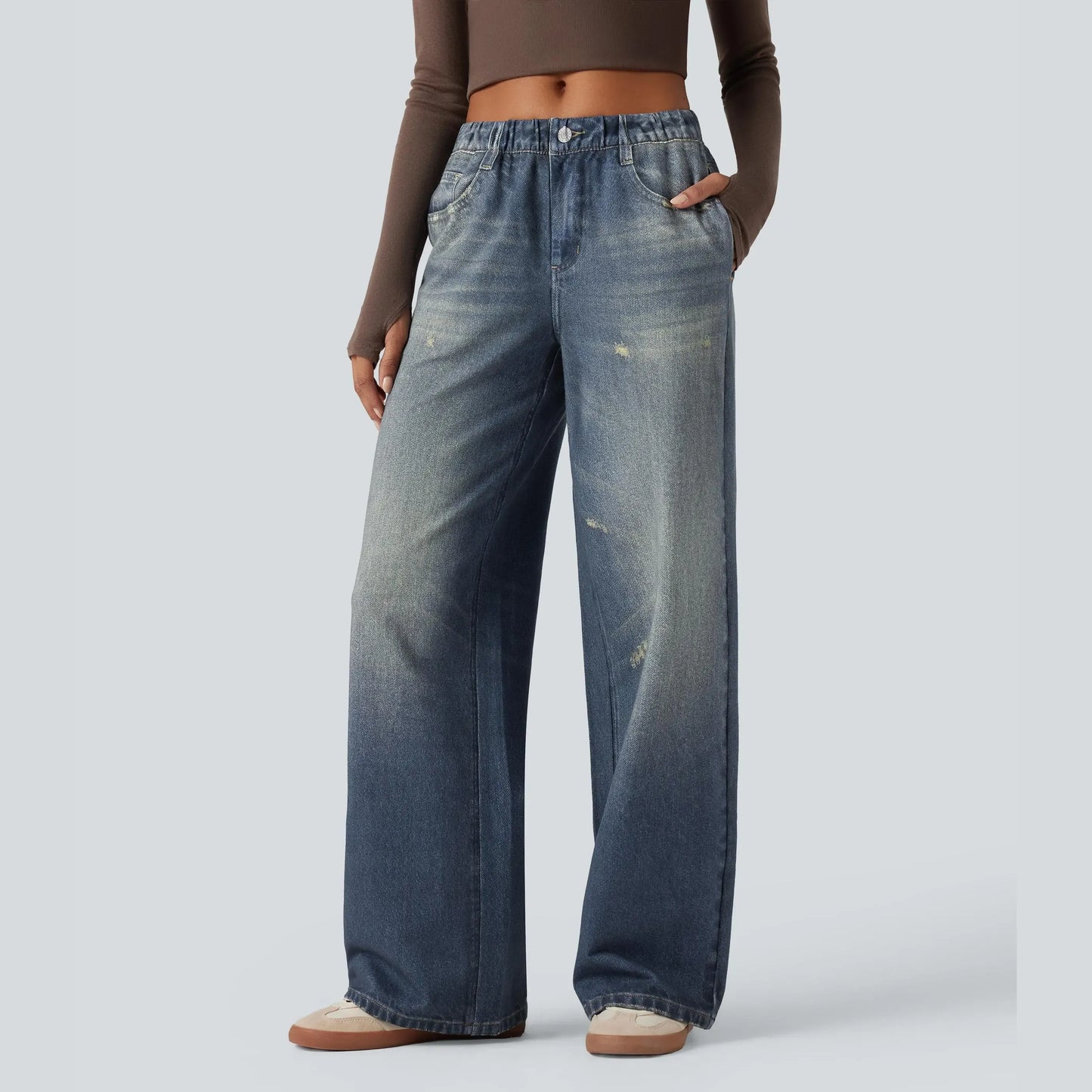 Women's Mid-Rise Casual Jeans