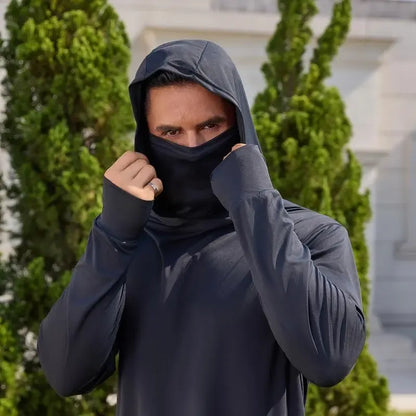 🔥 ONLY $29.99🔥Men's Quick-Dry Sports Hoodie Set (w/ Mask)
