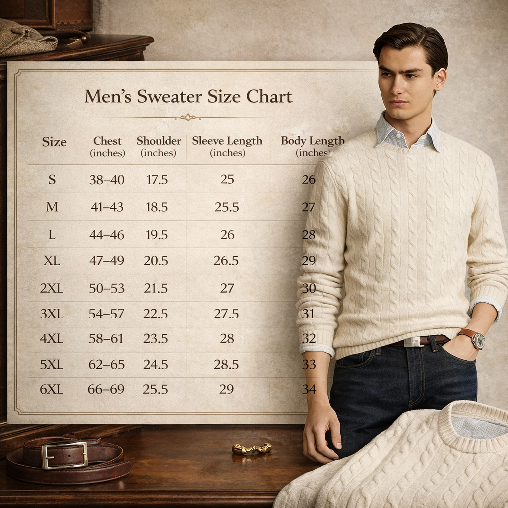 👑Exclusive Authorization👑Cable-Knit Wool-Cashmere Sweater