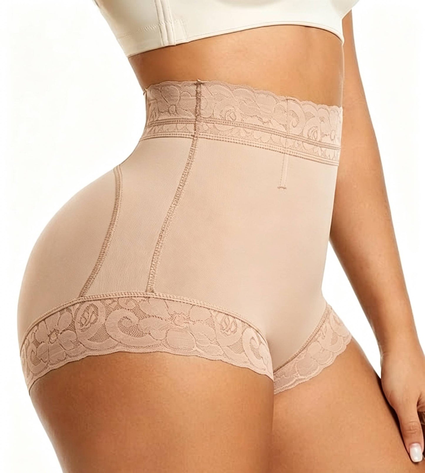 High Waist Shapewear Panty with Anti-Slip Silicone Band