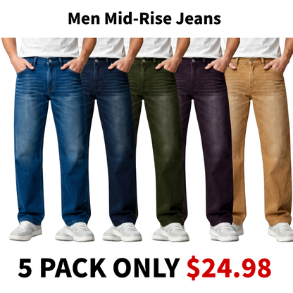 Men Mid-Rise Jeans