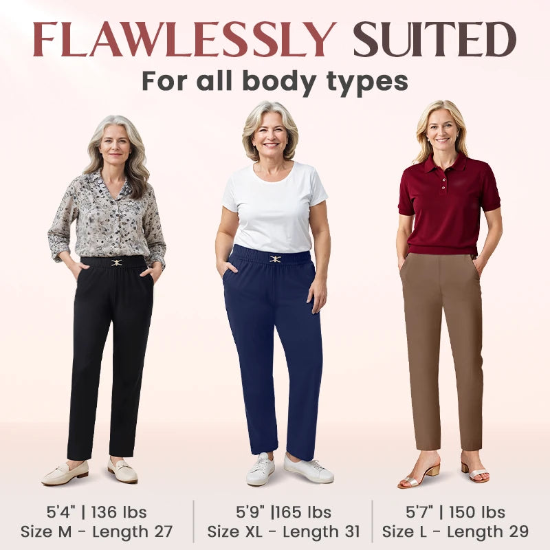 🔥HOT SALE🔥High Rise Silky Soft Pull-on Comfort Pants