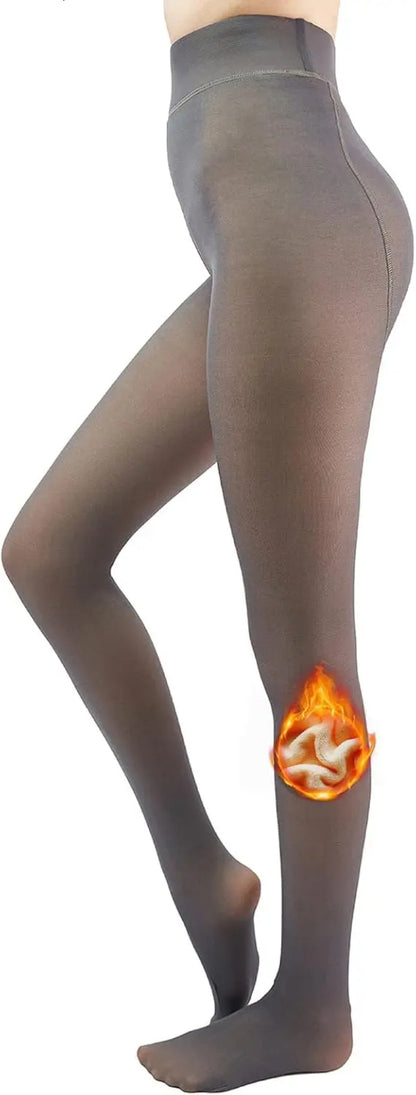 🔥Time-Limited Promotion—🎄Fake Translucent Warm Pantyhose Leggings Sheer Thick Tights for Winter