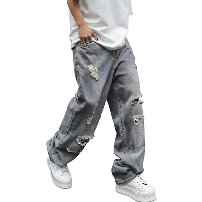Men's Vintage Wide Leg Flared Jeans